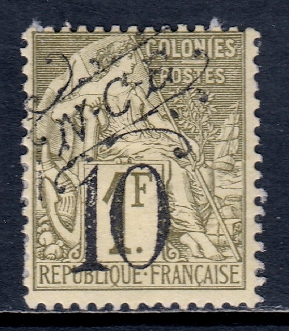 New Caledonia - Scott #38 - MH - Paper adhesion on reverse - SCV $21