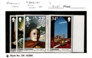 Guernsey, Postage Stamp, #356-361 Mint LH, 1987 William The Conqueror (AB)