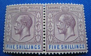 BAHAMAS 1924  -  SCOTT # 83   MNH PAIR   (b4)