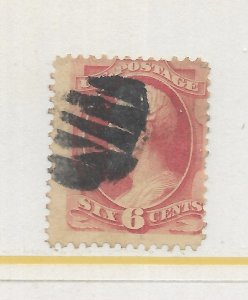 U.S. #148 The 1870 A. Lincoln 6 Cent Used C.V. $25.00