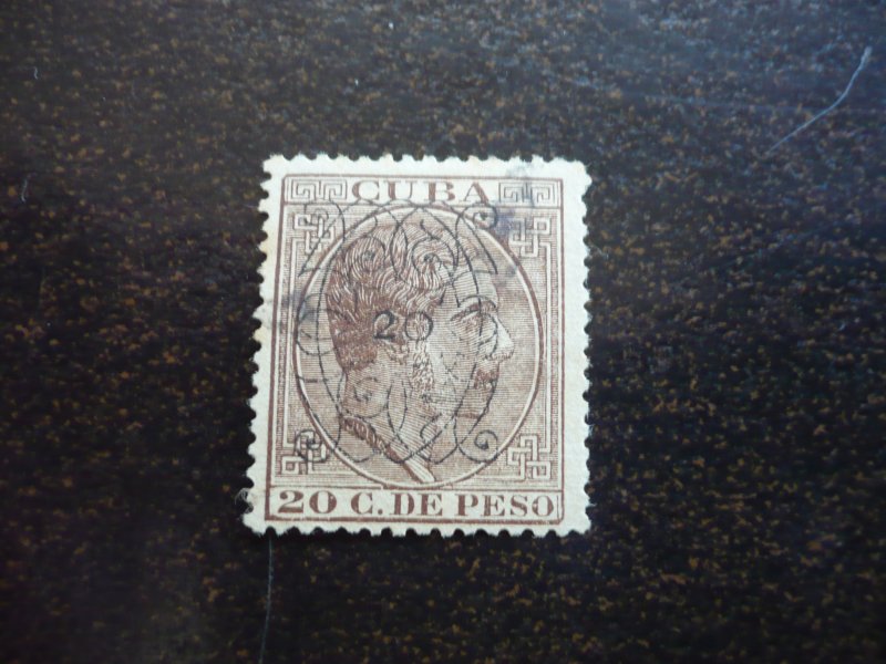 Stamps - Cuba - Scott# 115-117 - Used - d Surcharged and Overprinted