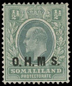 Somaliland Protectorate Scott O11 Variety Gibbons O10a Mint Stamp