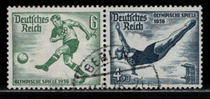 Germany Scott # B84, B83, used, se-tenant, Mi # W105