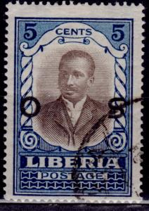 Liberia, 1921, Daniel Howard, 5c overprint, used