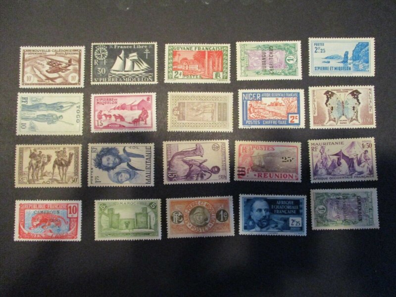 French Colonies / Area Assortment -  Hinged- (5D4) WDWPhilatelic #5