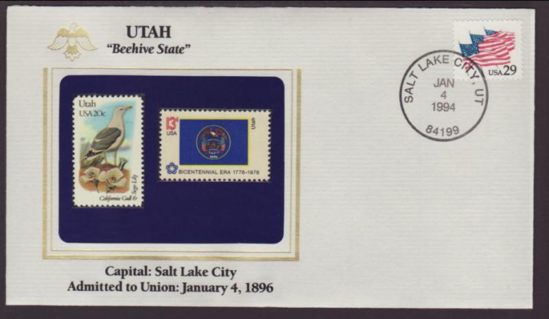US Utah State Flag,Bird and Flower Cover BIN
