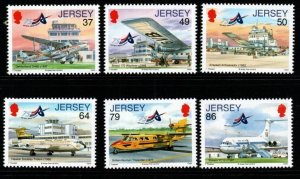 JERSEY SG1643/8 2012 AVIATION HISTORY MNH