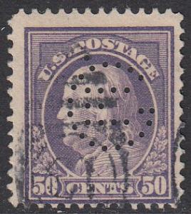 United States 421 Used Perfin CV $30.00