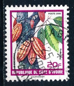 Ivory Coast #1068 Single Used