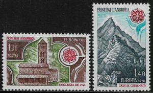 French Andorra #262-3 MNH Set - 1978 Europa