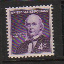 #1177  MNH 4c Horace Greeley 1961 Issue