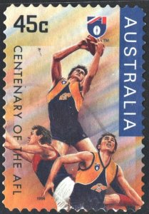 Australia SC#1520 45¢ Centenary of AFL: West Coast (1996) Used