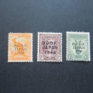 Australia 1946 Sc M1,2,5 MH