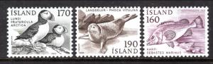 Iceland 534-536 Animals MNH VF