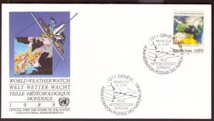 United Nations Geneva, First Day Cover, Space