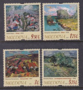 Moldova 874-877 Paintings MNH VF