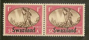 Swaziland     Scott   38   Overprint     Unused