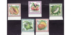 Montserrat - Fruits - 5 Stamp  Set  - 13M-003