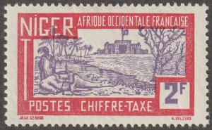 Niger, Scott#j20,  mint, hinged,  2f, camel, postage due