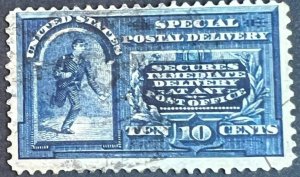 Scott#: E4 - Messenger Running 10¢ 1894 BPE single used stamp - Lot C9