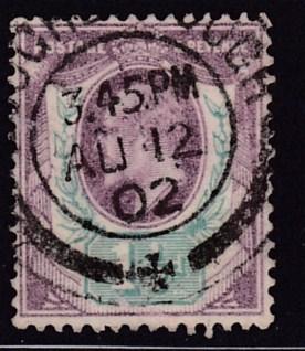 Great Britain 1902 King Edward VII 1/2d violet&green VF/Used(*)