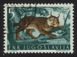 Yugoslavia Lynx Wild Animal 1954 Canc SG#766 MI#739