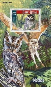 GUINEA-BISSAU 2015 MNH .OWLS   |  Y&T Code: 1150  |  Michel Code: 8258 / Bl.1431