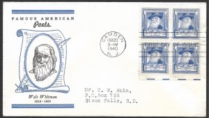 Doyle's_Stamps: Complete Akins Famous Americans Linnprint Cache FDC Set