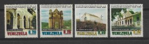 VENEZUELA 1969 400TH ANNIVERSARY OF CARORA CITY STATUES ARCHITECTURE MINT NH