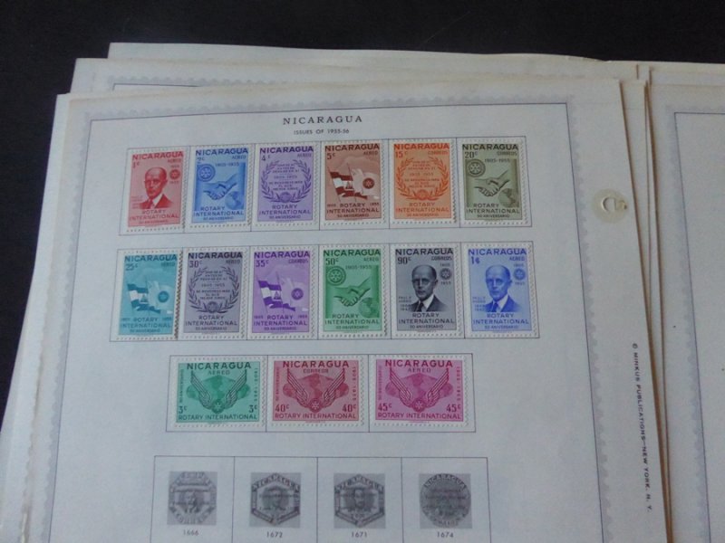 Nicaragua 1862-1974 Stamp Collection on Album Pages​