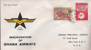 Ghana, First Day Cover, Aviation