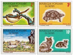 BENIN - 1977 - Animals - Perf 4v Set - Mint Never Hinged