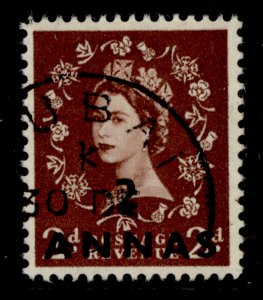 BRITISH POSTAL AGENCIES IN EA QEII SG59, 2a on 2d red-brown, FINE USED.