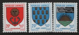GABON  253-255 MNH SET