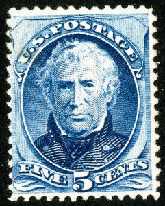 US Stamps # 185 MLH Fresh Scott Value $425.00 