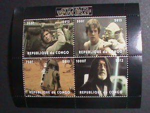 CONGO-2013 FAMOUS MOVIE-STAR WARS MNH S/S SHEET VF- WE SHIP TO WORLD WIDE