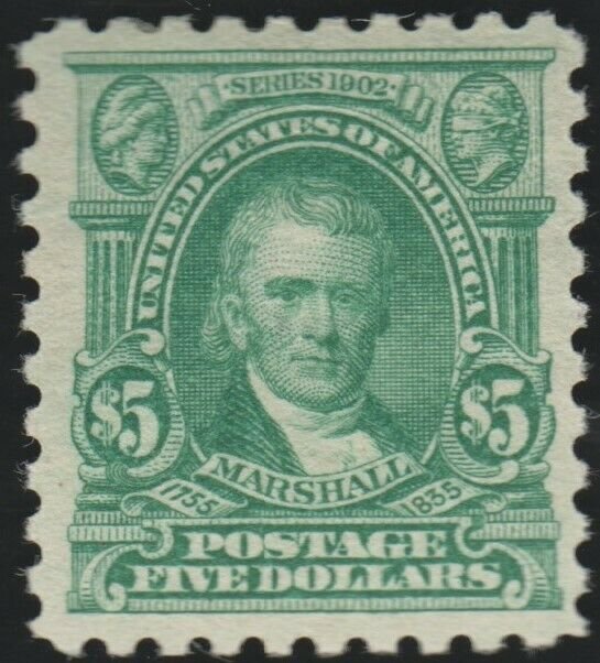 US SCOTT #480 $5 Marshall Perf 10 MINT-OG-Hinged-VF-XF SCV $170