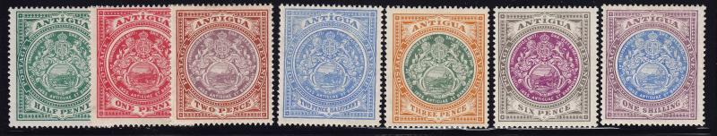 Antigua Scott # 31 - 37 VF OG lightly hinged nice color cv $ 82 ! see pic !