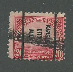 1931 USA Kansas City, MO  Precancel on Scott Catalog Number 698