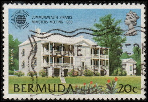 Bermuda 403 - Used - 20c Camden (Prime Minister's House) (1980) (cv $0.50)