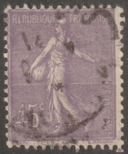 France, Scott#143,  used, hinged,  0.45c