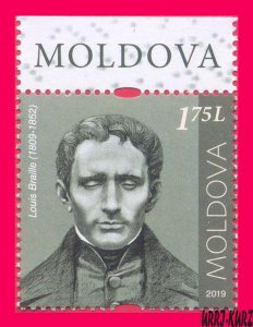 MOLDOVA 2019 Famous People France Teacher Creator Alphabet Blind Louis Braille