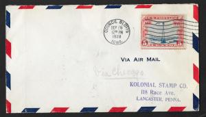 UNITED STATES Event Cover Air Mail 1928 Council Bluffs