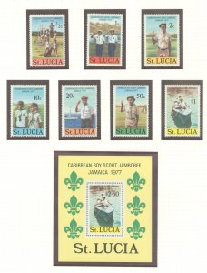 St. Lucia #419-426 Mint (NH) Single (Complete Set) (Boy Scout) (Jamboree)