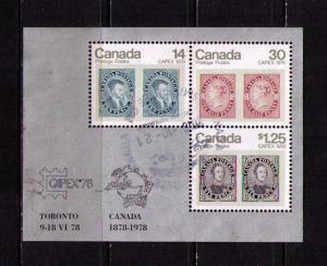CANADA Sc# 756a USED FVF SS Queen Victoria Jaques Cartier