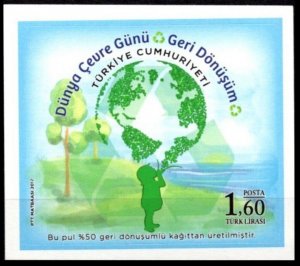 2017 Turkey 4341/B163 World Environment Day. Recycling