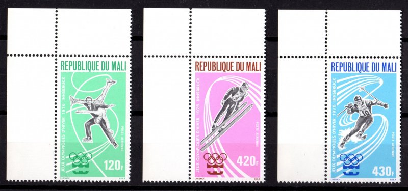 Mali 1976 Sc#C271/C273 INNSBRUCK OLYMPICS Set (3) MNH