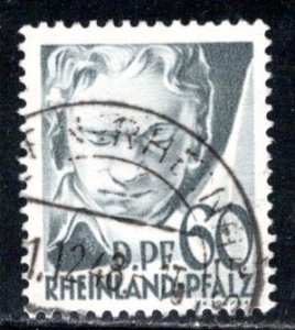 Germany - under French occupation Scott # 6N27, used