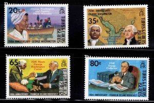 Turks and Caicos Islands Scott 522-525 MH* stamp set 1982