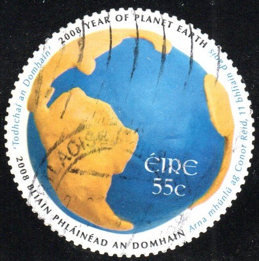 Ireland 1782 - Used - 55c North and South America / Globe (2008) (cv $1.75) (2)